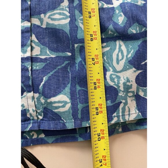 Reyn Spooner Alfred Shaheen Hawaiian Shirt Men Size Large L Floral Blue Collared - Picture 11 of 11